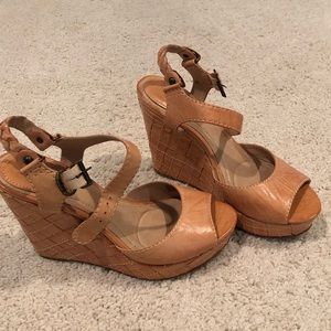 Frye wedged sandals